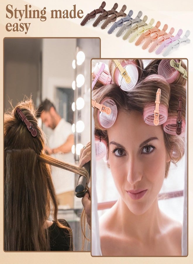 ProSuites Alligator Hair Clips for Styling, 12 Pack Professional Alligator Clips for Hair Styling, Nonslip Neutral Hair Sectioning Clips for Thick Curly Volume Hair - Image 4